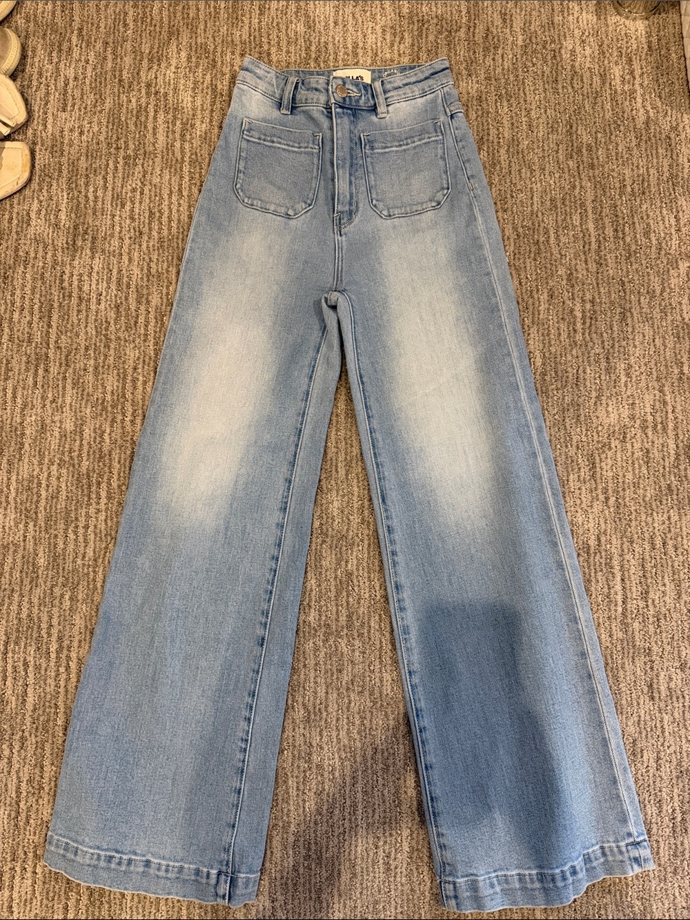 Rollas Light Wash Wide-Leg Women's Jeans